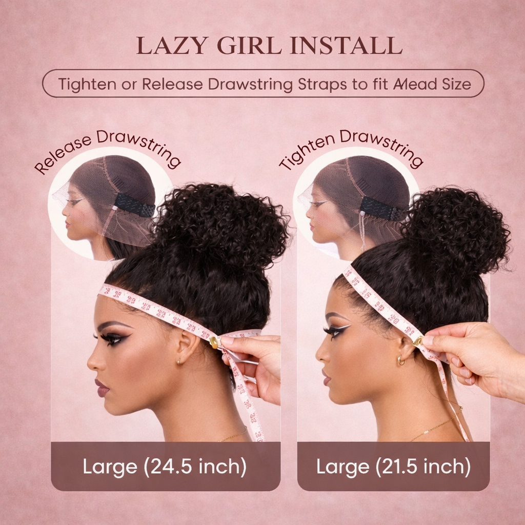 360° HD Lace Glueless Wig – Adjustable Invisi-Strap Forher