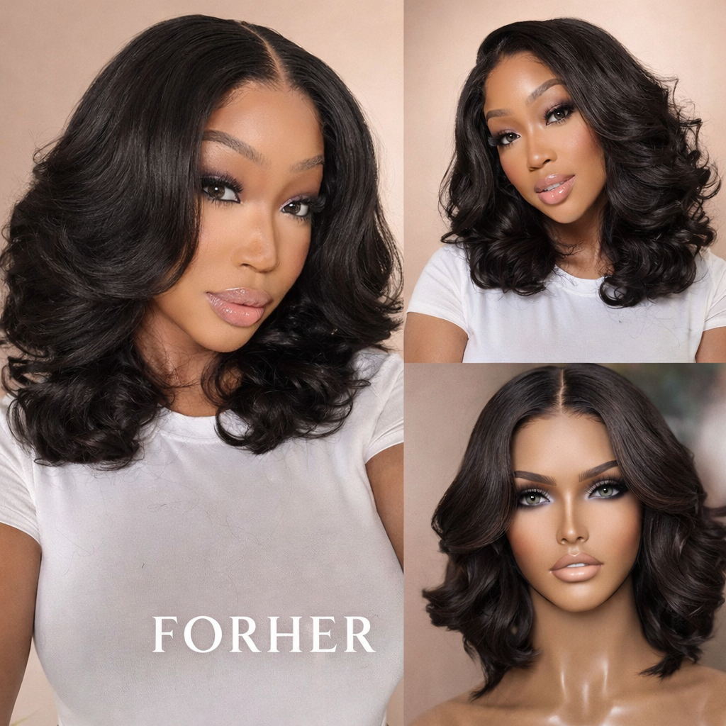 Body Wave Wear-Go Bob – 5x5 HD Lace (Pre-Cut & Pre-Plucked)